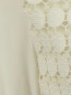 Блуза из смесового хлопка с декоративной отделкой Marina Rinaldi  –  Деталь