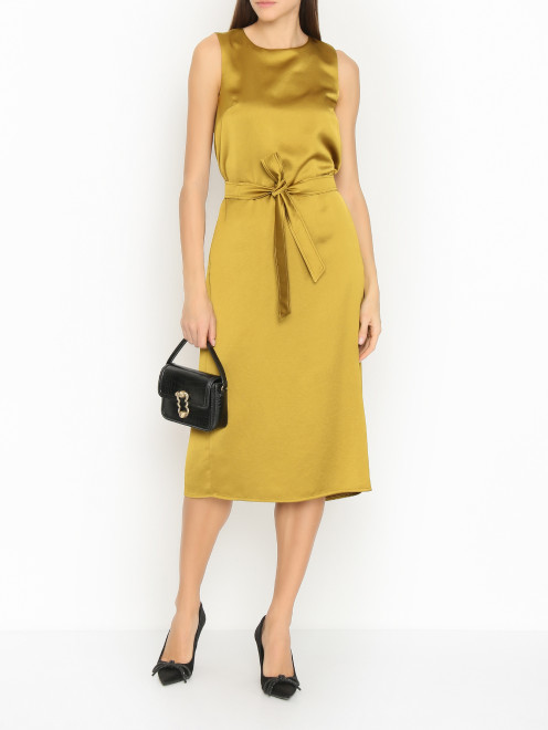 Платье без рукавов с поясом Weekend Max Mara - МодельОбщийВид