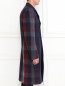 Пальто из шерсти с контрастными вставками Jil Sander  –  Модель Верх-Низ2