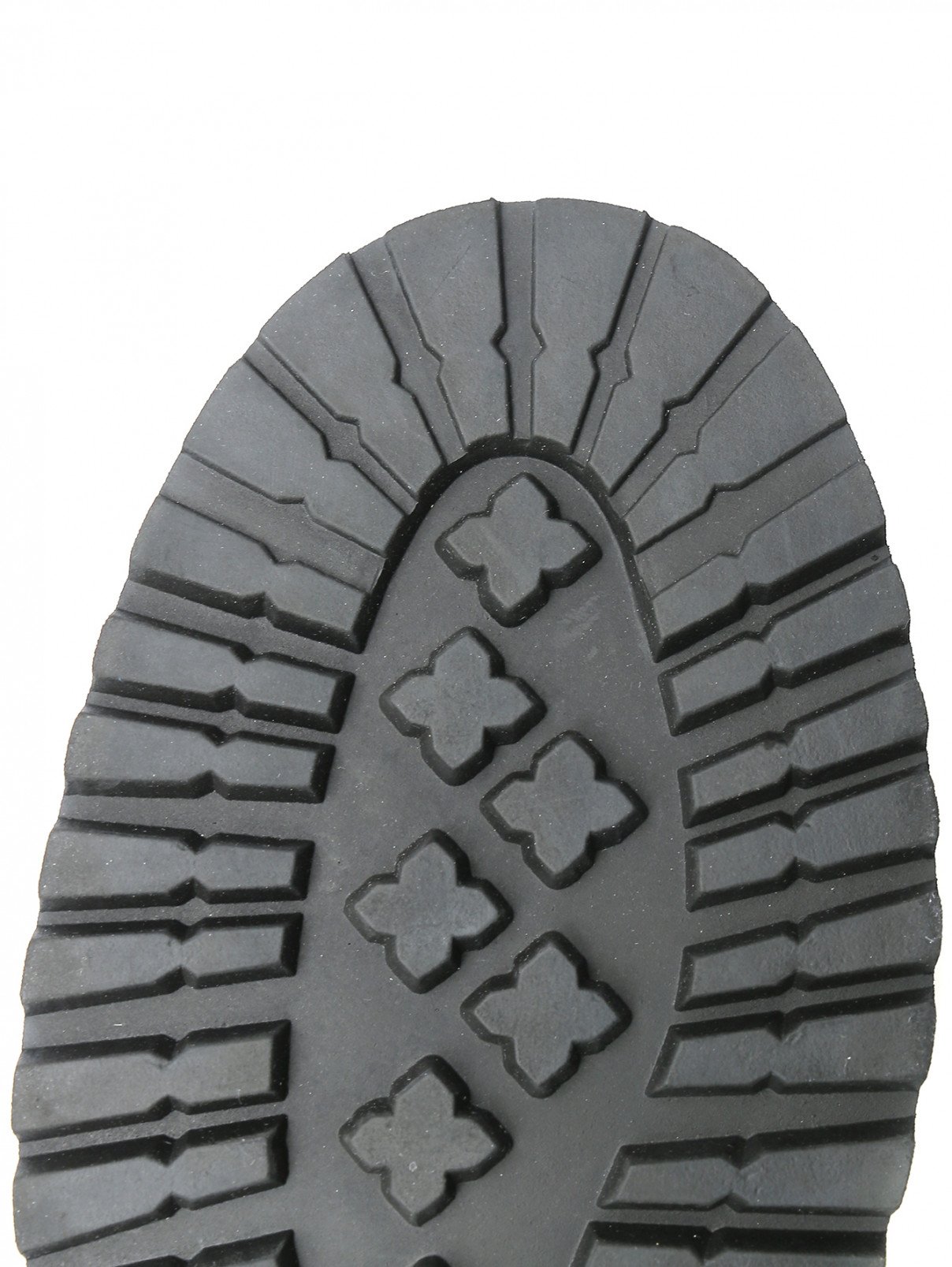 Ботинки из кожи на шнурках Moschino  –  Обтравка4  – Цвет:  Бежевый