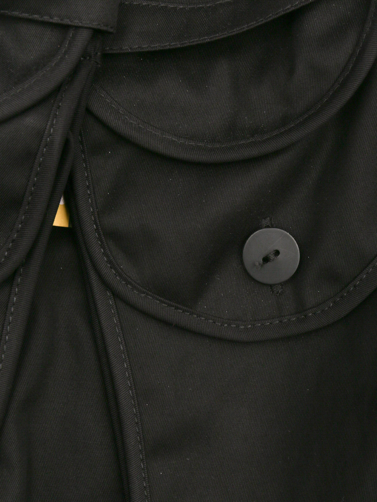 Сарафан из хлопка с накладными карманами J.W. Anderson  –  Деталь  – Цвет:  Черный