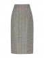 Юбка в клетку из шерсти Calvin Klein 205W39NYC  –  Общий вид