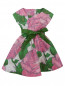 Платье из хлопка с цветочным узором MiMiSol  –  Общий вид