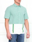 Рубашка из хлопка с контрастными вставками Antonio Marras  –  Модель Верх-Низ