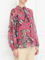Блуза из шелка с узором Max&Co  –  Модель Верх-Низ
