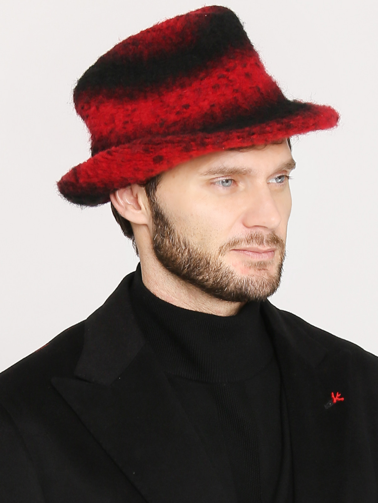 Шляпа с узором Paul Smith  –  МодельОбщийВид  – Цвет:  Красный