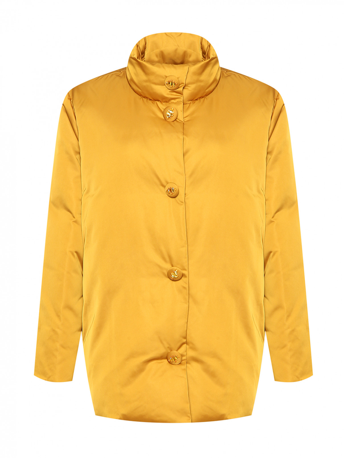 Утепленная куртка на магнитах Marina Rinaldi  –  Общий вид  – Цвет:  Оранжевый