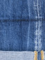 Укороченные джинсы прямого кроя с потертостями Dsquared2  –  Деталь2