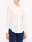 Блуза из шелка с длинным рукавом Moschino  –  Модель Верх-Низ