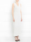 Плиссированное платье-макси без рукавов Max Mara  –  Модель Верх-Низ