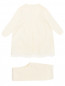 Платье трикотажное из шерсти декорированные кружевом, в комплекте с брюками Eugenia Kim  –  Обтравка1