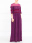 Платье-макси из хлопка с кружевными вставками Alberta Ferretti  –  Модель Верх-Низ