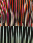 Брюки укороченные из шелка с узором "полоска" Marina Rinaldi  –  Деталь