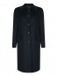 Пальто из шерсти на пуговицах с карманами Marina Rinaldi  –  Общий вид