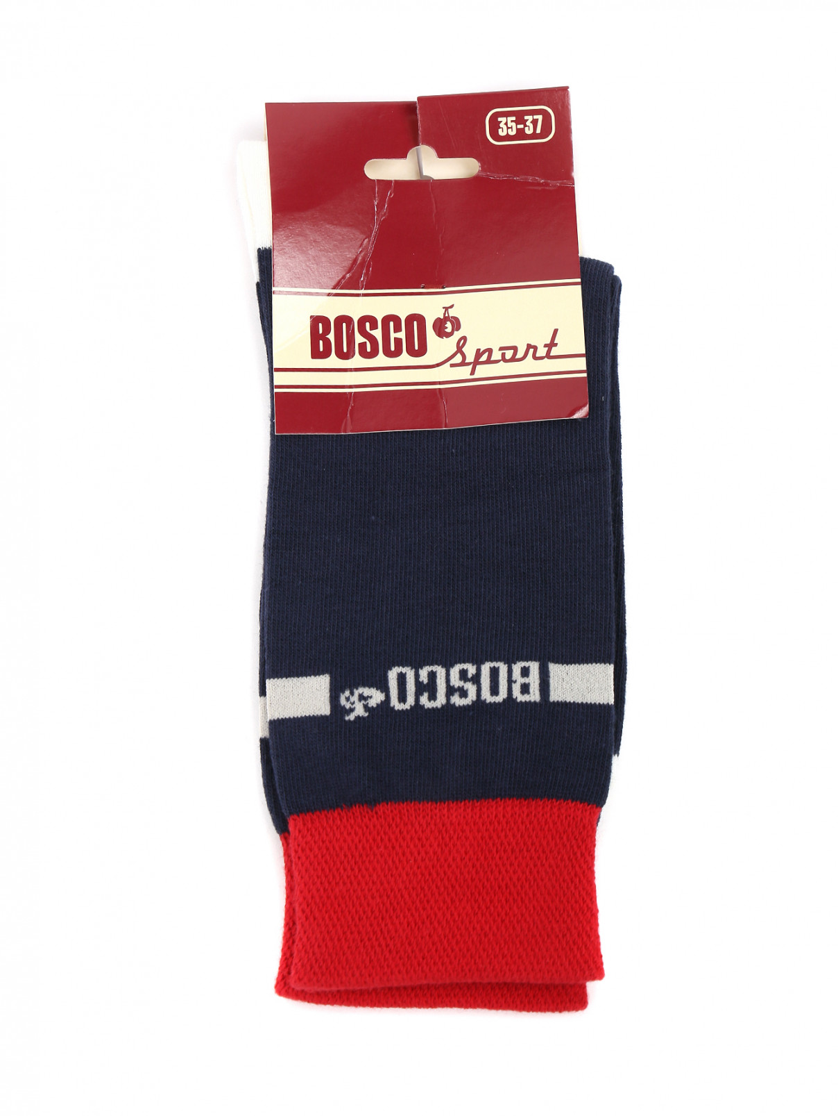 Носки из хлопка BOSCO  –  Общий вид  – Цвет:  Синий