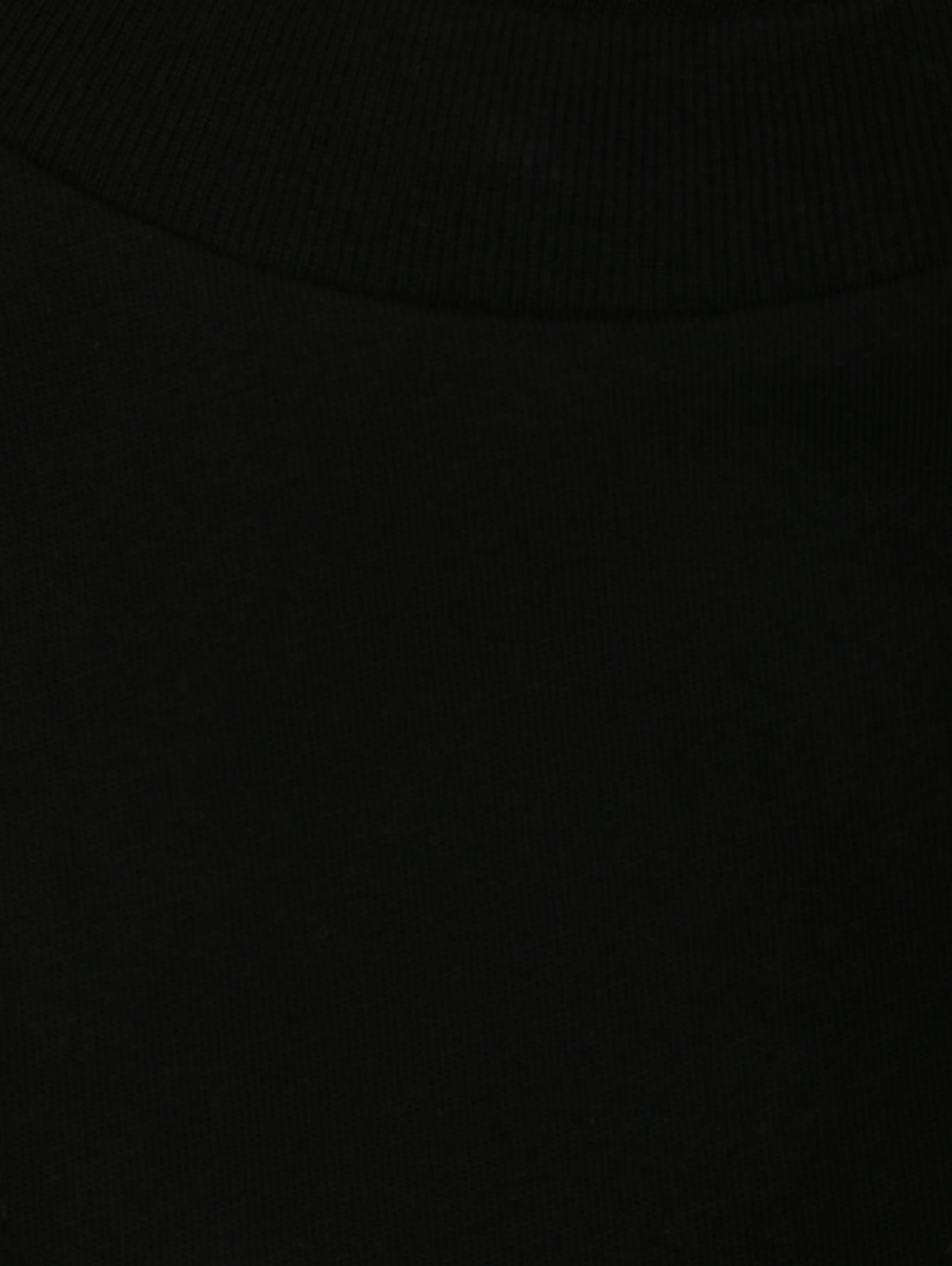 Футболка из хлопка асимметричного кроя Sportmax  –  Деталь1  – Цвет:  Черный