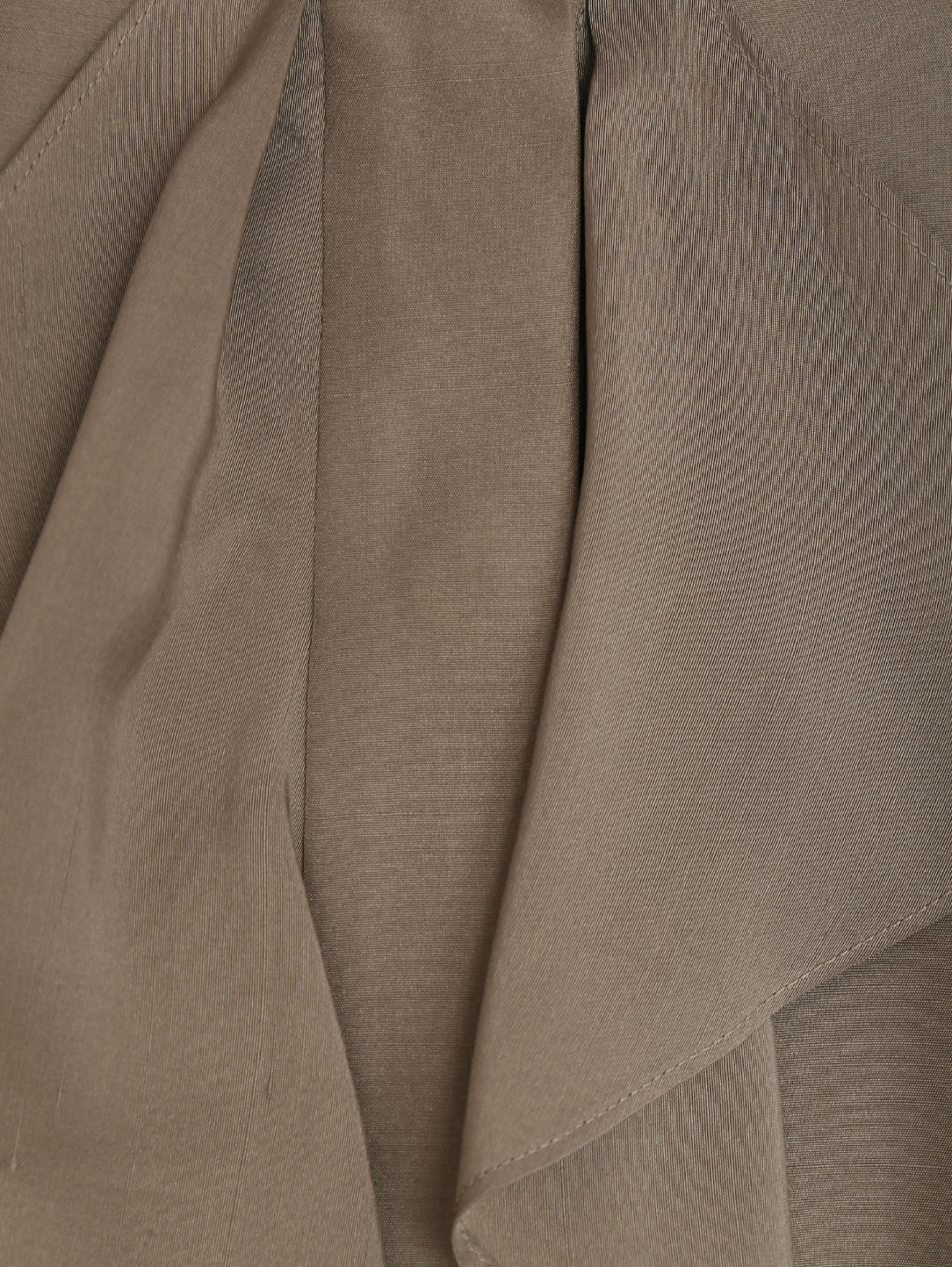 Юбка шелковая с воланом Max Mara  –  Деталь1  – Цвет:  Серый