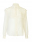 Блуза из шелка с кружевом Alberta Ferretti  –  Общий вид