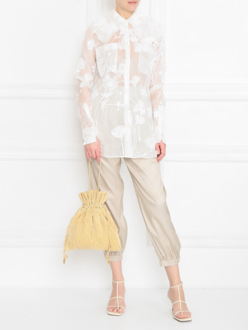 Брюки из шелка с карманами Max Mara - МодельОбщийВид