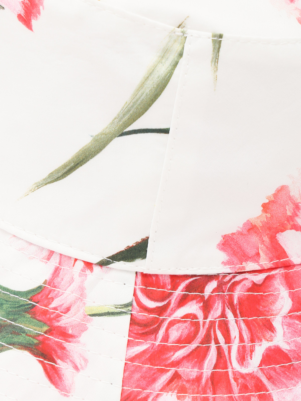 Панама из хлопка с цветочным узором Dolce & Gabbana  –  Деталь  – Цвет:  Узор