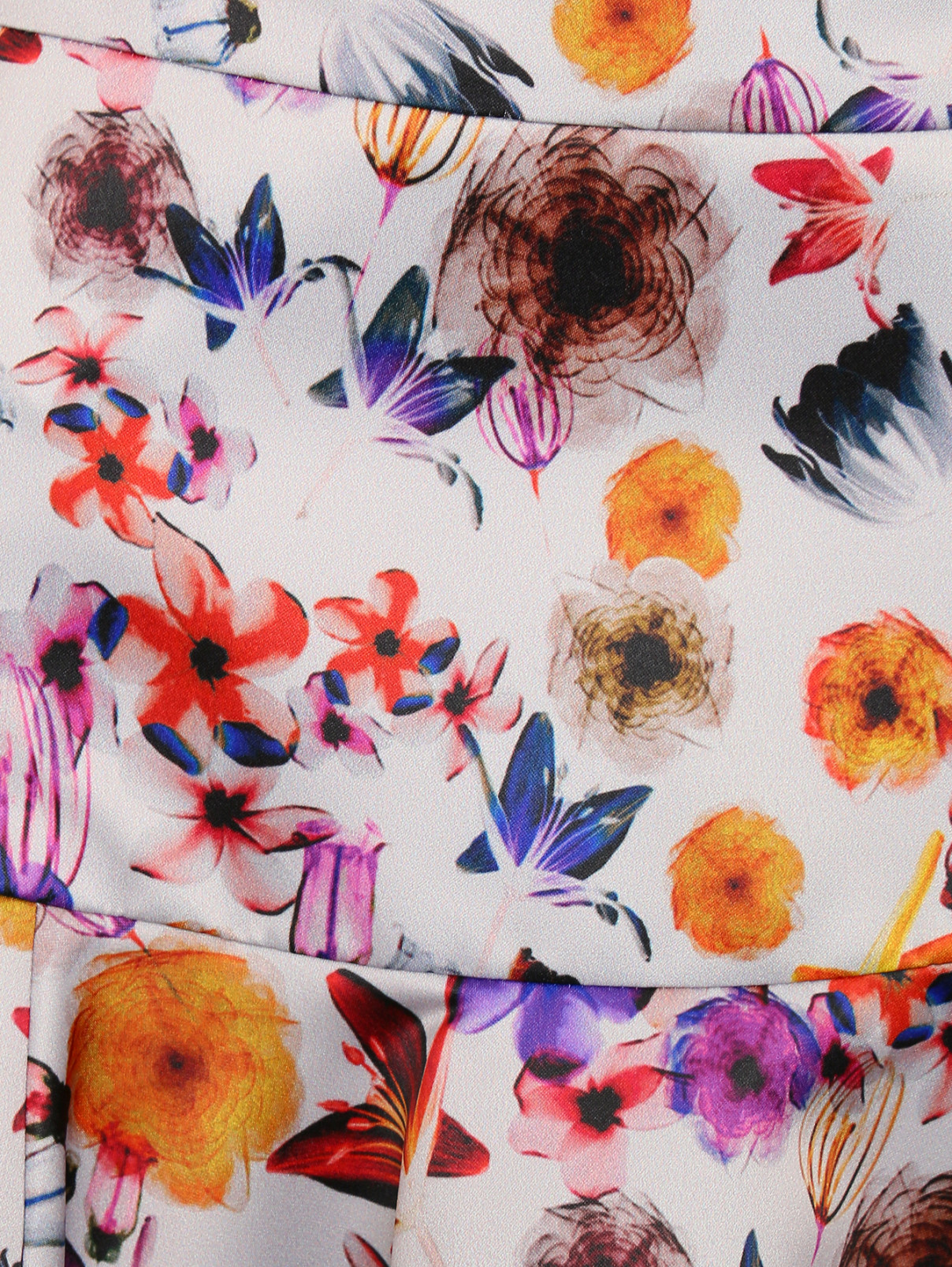 Юбка-миди с цветочным узором Kira Plastinina  –  Деталь1  – Цвет:  Узор