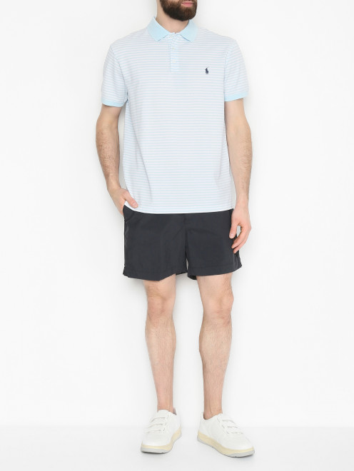 Шорты из нейлона однотонные Polo Ralph Lauren - МодельОбщийВид