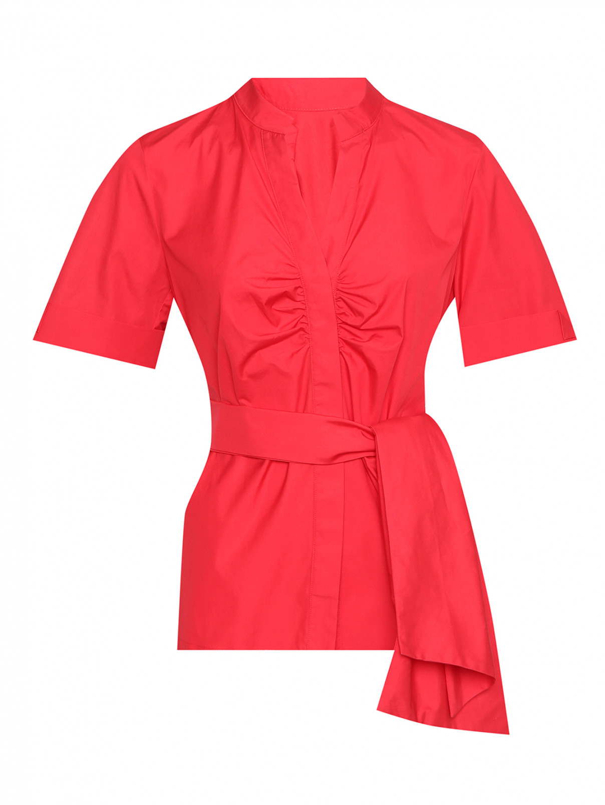 Блуза из хлопка с коротким рукавом Marina Rinaldi  –  Общий вид