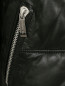 Стеганая куртка  из кожи с меховой отделкой Barbara Bui  –  Деталь1