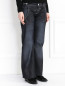 Широкие джинсы с контрастной вставкой Marthe+Francois Girbaud  –  Модель Верх-Низ