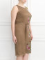 Платье из шелка с цветочным узором Marina Rinaldi  –  Модель Верх-Низ