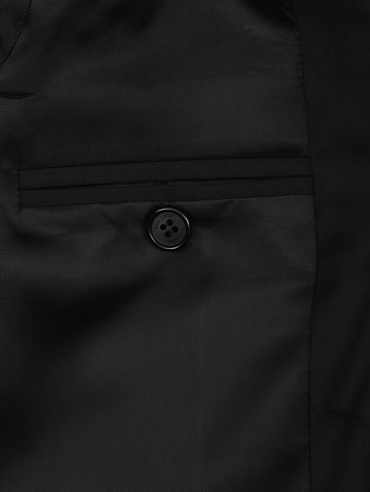 Классический пиджак из шерсти Dal Lago  –  Деталь2  – Цвет:  Черный