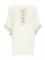 Блуза из шелка с металлической фурнитурой Maurizio Pecoraro  –  Общий вид