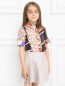 Блуза из шелка с узором Dolce & Gabbana  –  Модель Верх-Низ