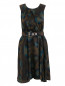 Платье из шелка с абстрактным узором Kenzo  –  Общий вид