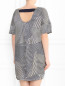 Платье-мини из шелка с узором "полоска" Max&Co  –  Модель Верх-Низ1