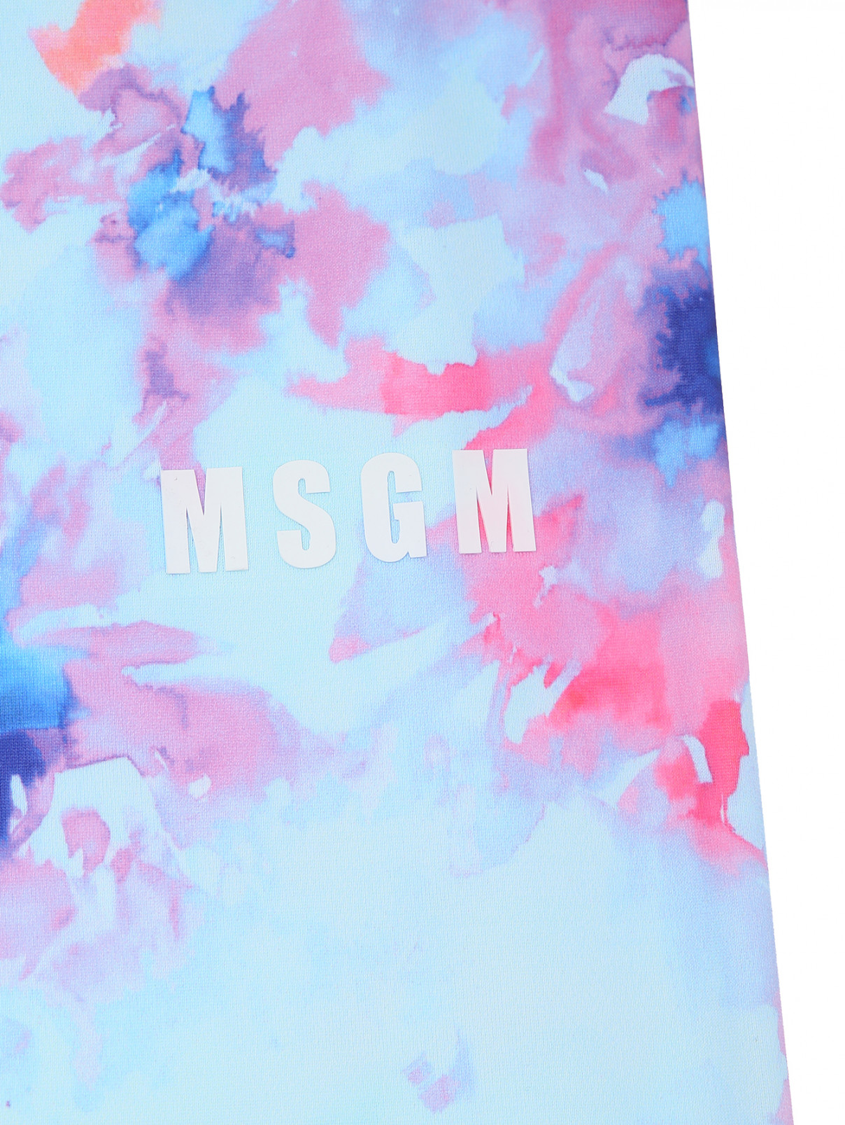 Леггинсы с акварельным узором MSGM  –  Деталь1  – Цвет:  Синий