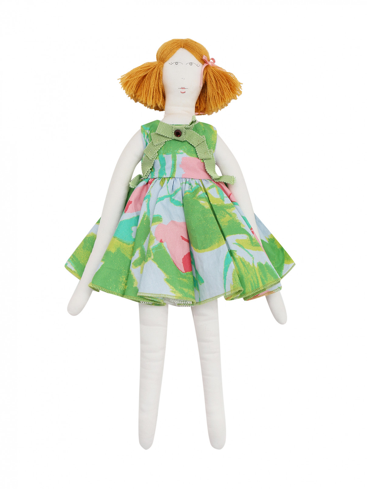 Кукла из шелка MiMiSol  –  Общий вид  – Цвет:  Розовый