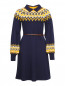 Платье из шерсти с кожаным поясом BOSCO  –  Общий вид