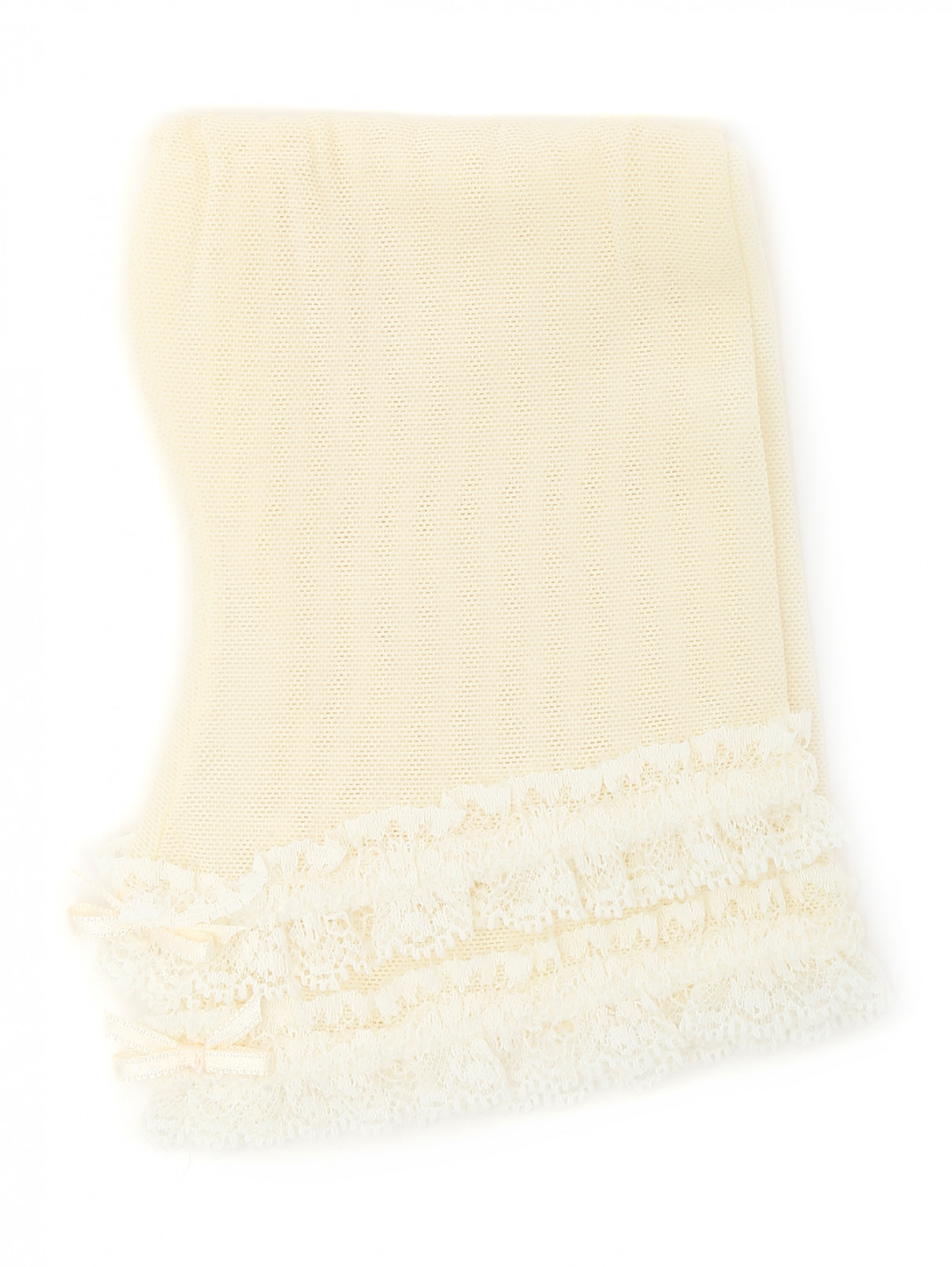 Носки с кружевной отделкой La Perla  –  Общий вид  – Цвет:  Желтый