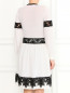 Трикотажное платье из шерсти с кружевом Alberta Ferretti  –  Модель Верх-Низ1