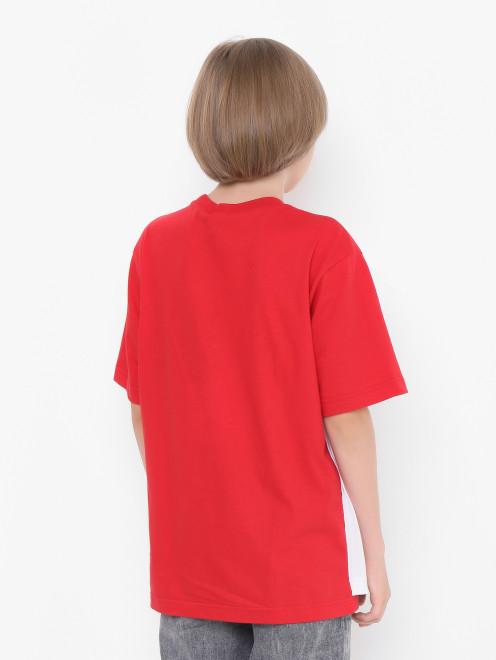 Хлопковая футболка с вышивкой - МодельВерхНиз1