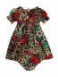 Платье и трусы с анималистичным узором Dolce & Gabbana  –  Обтравка1