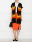 Трикотажная юбка с контрастной отделкой Marina Rinaldi  –  МодельОбщийВид