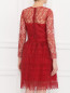 Платье-мини из шелка с ажурным узором Ermanno Scervino  –  Модель Верх-Низ1