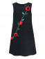 Платье без рукавов с аппликацией Dolce & Gabbana  –  Общий вид