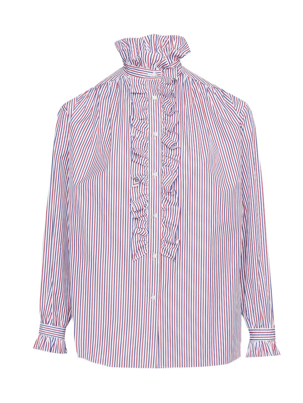 Рубашка из хлопка в полоску Etro  –  Общий вид  – Цвет:  Узор