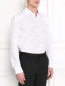 Рубашка из хлопка с контрастной строчкой Cortigiani  –  Модель Верх-Низ