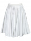 Плиссированная юбка из хлопка Emporio Armani  –  Общий вид