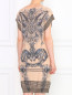 Трикотажное платье из хлопка с абстрактным узором Jean Paul Gaultier  –  Модель Верх-Низ1