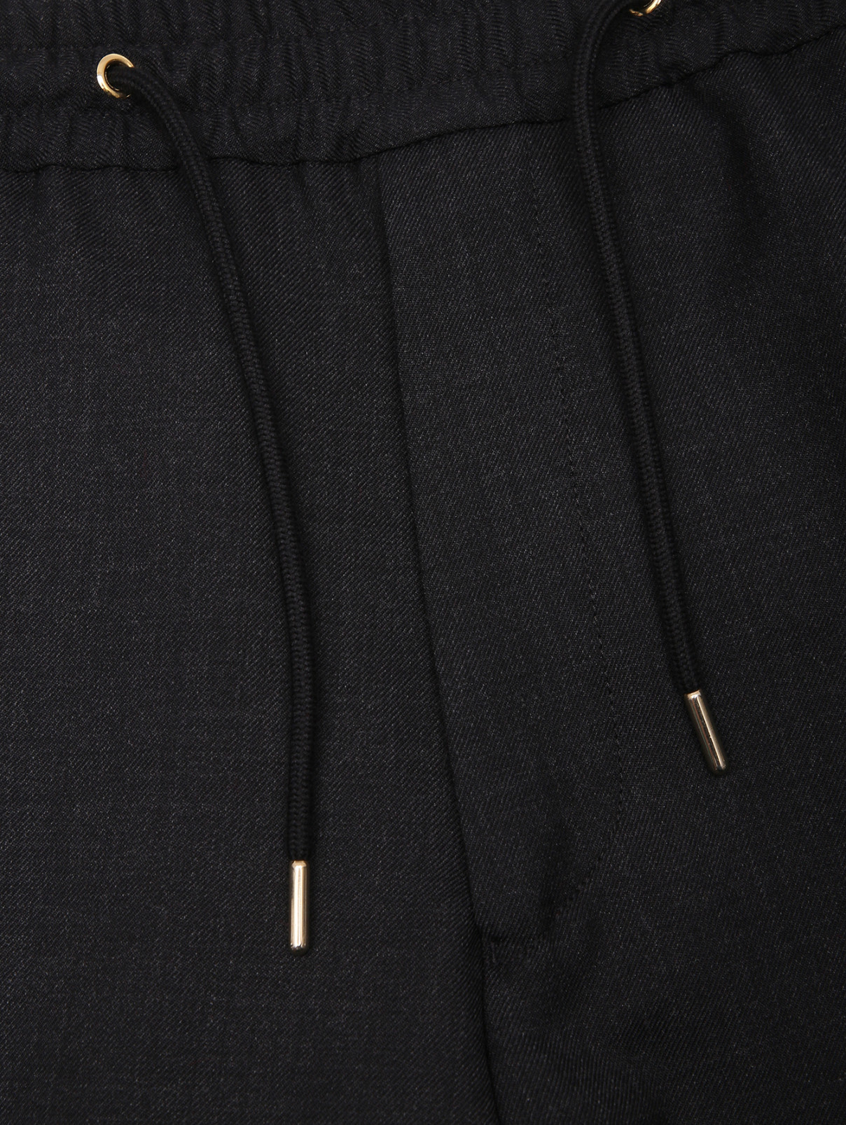 Брюки из шерсти с карманами Paul Smith  –  Деталь  – Цвет:  Серый